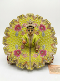 Leela Vastram Premium Laddu Gopal Poshak (Pack of 3) – Exquisite Handcrafted Festive Dresses Combo (Lime Green, Deep Orange & Royal Red)